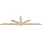 Ekena Millwork Kennewick Smooth Timber Gable Bracket, Douglas Fir, 84"W x 24"H x 1 1/2"D x 3 1/2"F, 7/12 Pitch GBW084X24X0204KEN00SDF - alternate 5